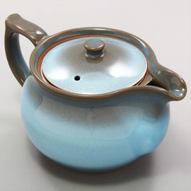 Ichikyu Mino Pot, Sea of Clouds, Blue, Made in Japan, 16.9 fl oz (480 ml)