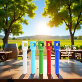 5 Pcs Random Color Travel Pocket Wine Corkscrew Portable Wine Cork Opener Mini Cork Screw Restaurant Wine Bottle Travel Gifts Opener Cool Pocket Corkscrew