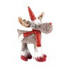 Plush Rudolf with Santa Hat Christmas Home Decoration - 36cm