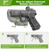 KDTAC Universal OWB Holster, Holds Over 100 Pistols, Index Finger