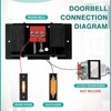 Wired Doorbell Chime with 2 Lighted Push Buttons, 16V 10VA