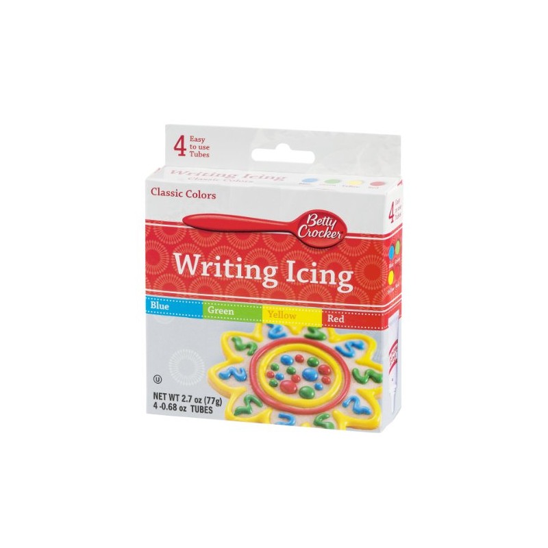 Betty Crocker, Writing Icing Classic Colors, 2.7 Oz