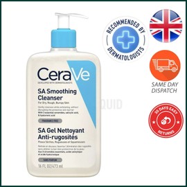 CeraVe SA Smoothing Face and Body Cleanser for Dry, Rough and Bumpy Skin 473ml