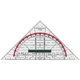 FABER-CASTELL Set Square BK 1 Small with Handle Pack of 2