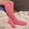 BambooMN Women's Fuzzy Feather Soft Cozy Knee High Socks -