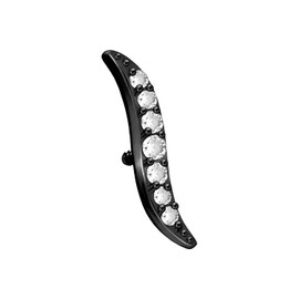 PIERCINGLINE Titanium Screw Attachment with External Thread 0.9 mm Crystal Piercing Attachment Replacement Choice of Colours, Titanium