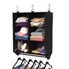 ClosetMaid 6-Shelf Fabric Hanging Closet Organizer with Garment Rod for