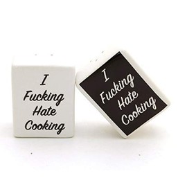 Generic Mature Salt and Pepper Shakers - I F'n Hate Cooking