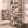 Casual Home 3-Shelf 27.5" Wide Folding Stackable Bookcase, Chestnut (New)