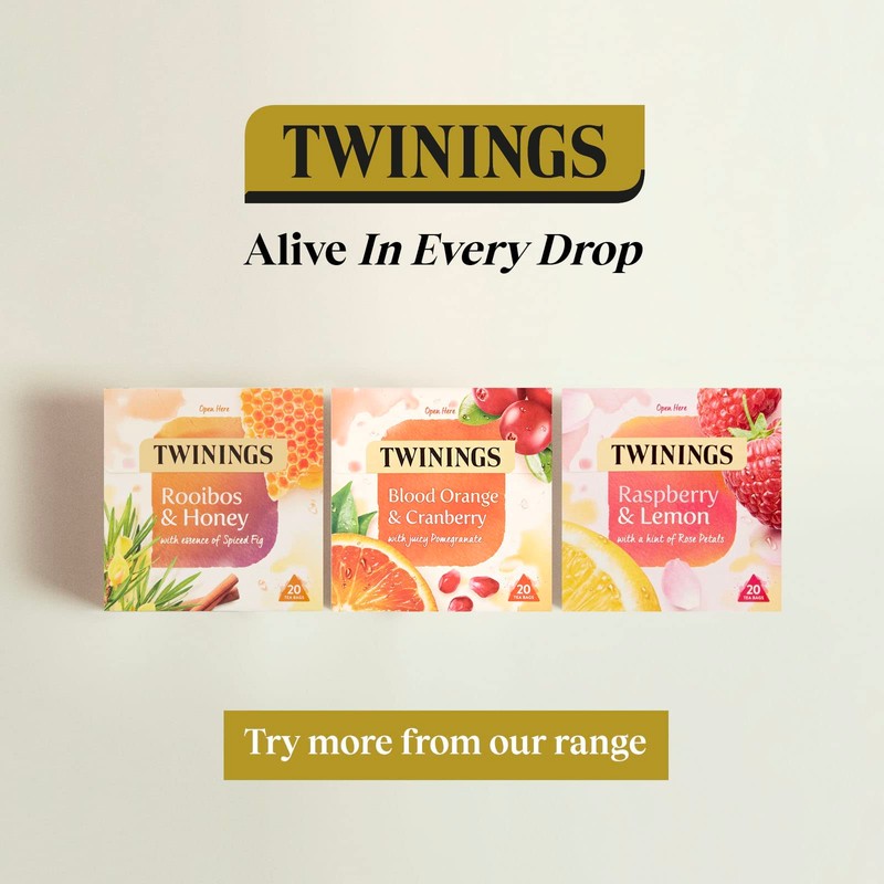 Twinings Peach & Orange Tea Bags, 20 Count (Pack of