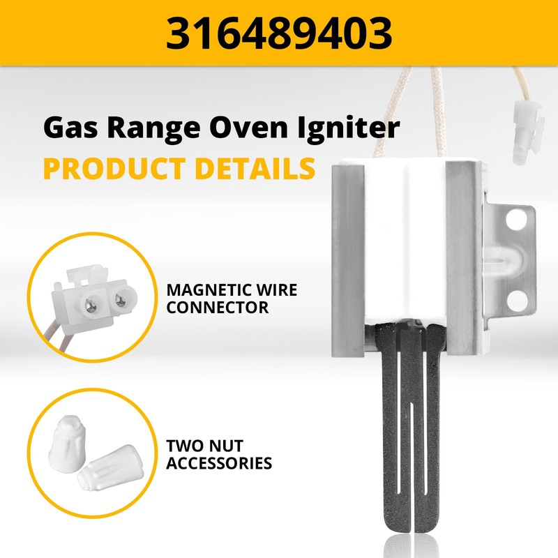 Gas Oven Range Igniter Replacement for Electrolux Frigidaire 316489403