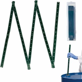 Oil Tank Measuring Stick 10 Fold To 78 In, Wood Folding Fuel Tank Measuring Gauge Stick, Ruler for Deep Tank