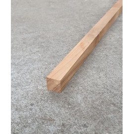 BioMaderas Teak Wood Stick Wedge-jointed FSC 100% 18 mm Width 18 mm Thickness (120 cm Length)