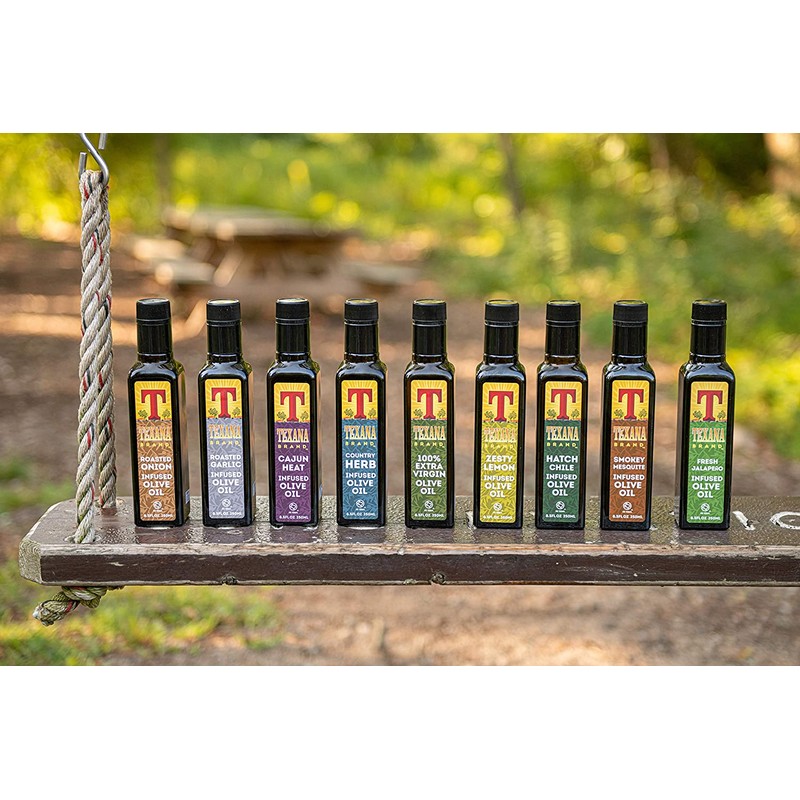Texana Brand Smokey Mesquite Infused Olive Oil, 250ml (8.5oz)