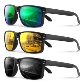 gesruny Polarized Sunglasses for Men and Women - Classic Sport Sun Glasses Shades for Driving Running Cycling Fishing