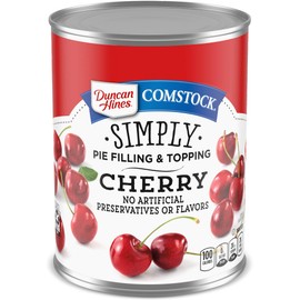 Duncan Hines Comstock Cherry Pie Filling and Topping, 21 oz. (Pack of 8)