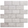 DICOFUN 1 Sheet Beige Stone Peel and Stick Backsplash Wall