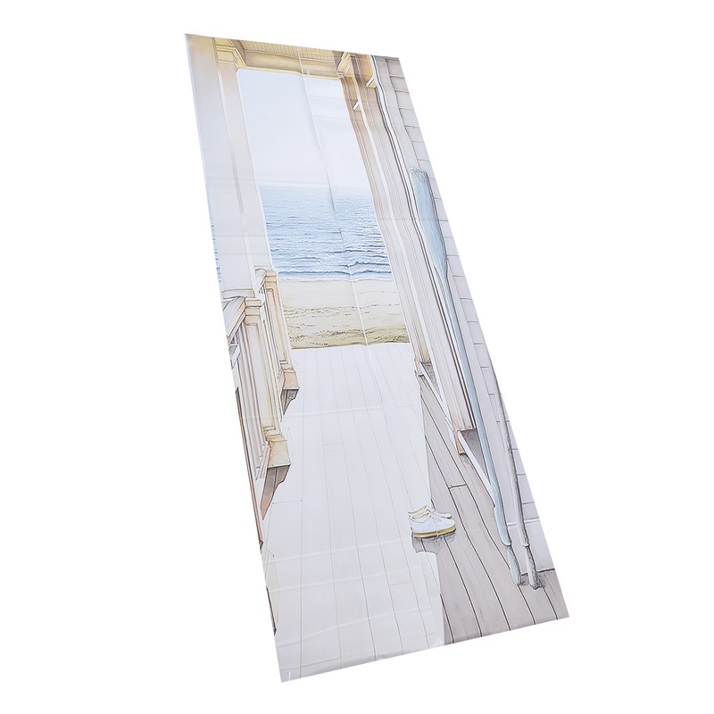 2pcs Door Sticker PVC Material 3D Visual Effects Easy Cleanable