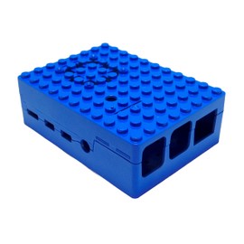 Raspberry Pi 4 Case - Pi-Blox Enclosure (Blue)