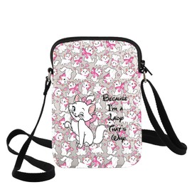 G2TUP The Marie Cat Crossbody Bag Cat Marie Fans Gift Because I'm A Lady That's Why Shoulder Bag Marie Cat Merch (Because I'm A Lady CB)