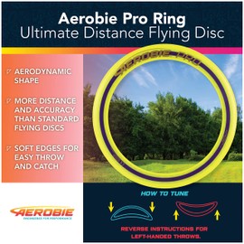 Aerobie 3-Piece Flying Ring Combo Pack with Pro Ring, Orbiter Boomerang, and Pro Blade, Lightweight Kids Toys for Disc Golf & Outdoor Games, Ages 5+