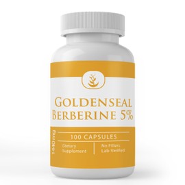 Pure Original Ingredients Goldenseal Berberine, Always Pure, No Additives Or Fillers, Lab Verified (100 Count)