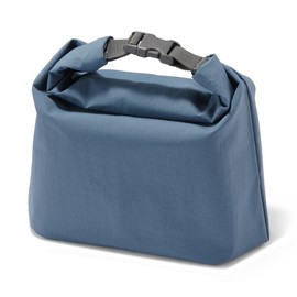 MUJI 84905407 Adjustable Height Lunch Bag, Roll Top Type, Large, Smoky Blue