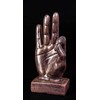 IDYL Modern sculpture figurine resin finger o.k. bronze-coloured. Dimensions: 9