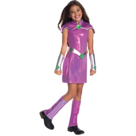 Rubie's Girl's DC Superhero Deluxe Starfire Costume, Small, Multicolor