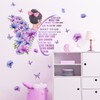 Large Butterfly Wall Decals Inspirational Girl Wall Stickers Vinyl Peel