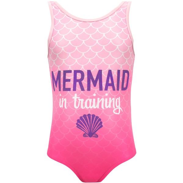Harry Bear Girls Mermaid Swimsuit Pink Age 7 to 8 Years