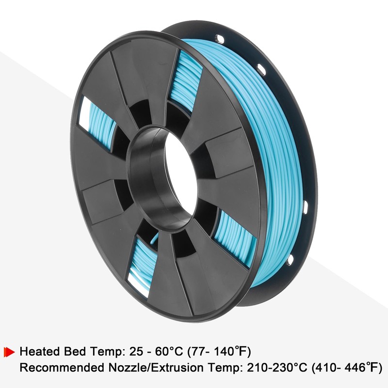sourcing map 1.75mm Filaments PLA Blue Green 0.25KG Dimensional Accuracy