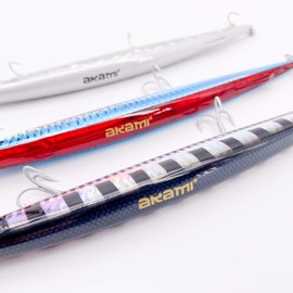 AKAMI Wild Kit of 3 Artificial Minnow Long Jerk 19cm 34g (Combo Wild 1)