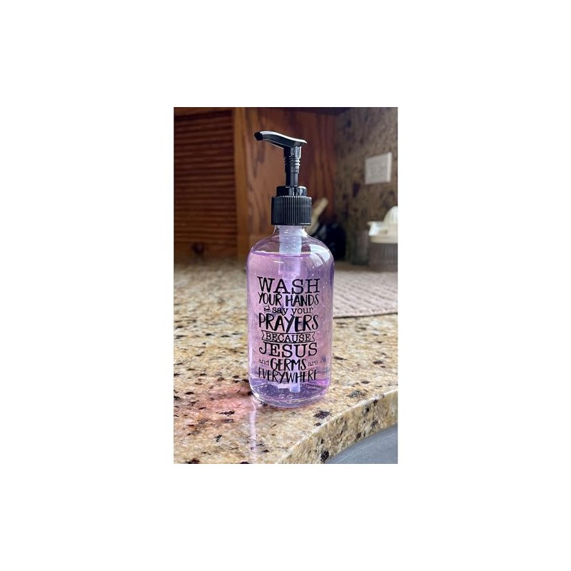 DEXSA Glass Soap Dispenser 8oz - Wash Your Hands and