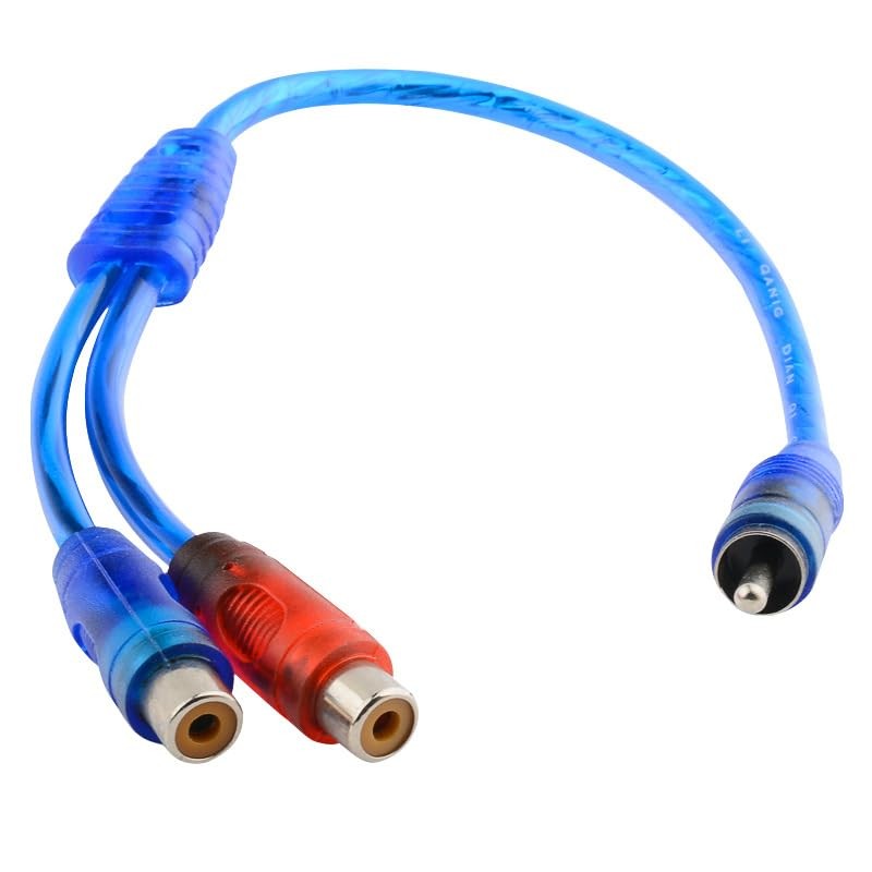 Y Splitter Cable, 1 Male to 2 Female Audio Video