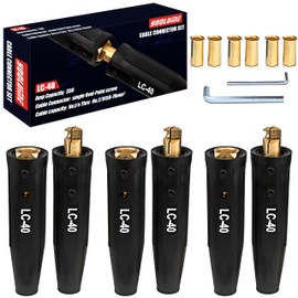 Welding Lead Connectors, 3 Pack LC-40 Welding Cable Connector, Positive Cam Twist-Lock Insulated Connector Pair(Male/Female), Welder Lead Connectors, Welder Cable Connectors, Welding Lead Ends