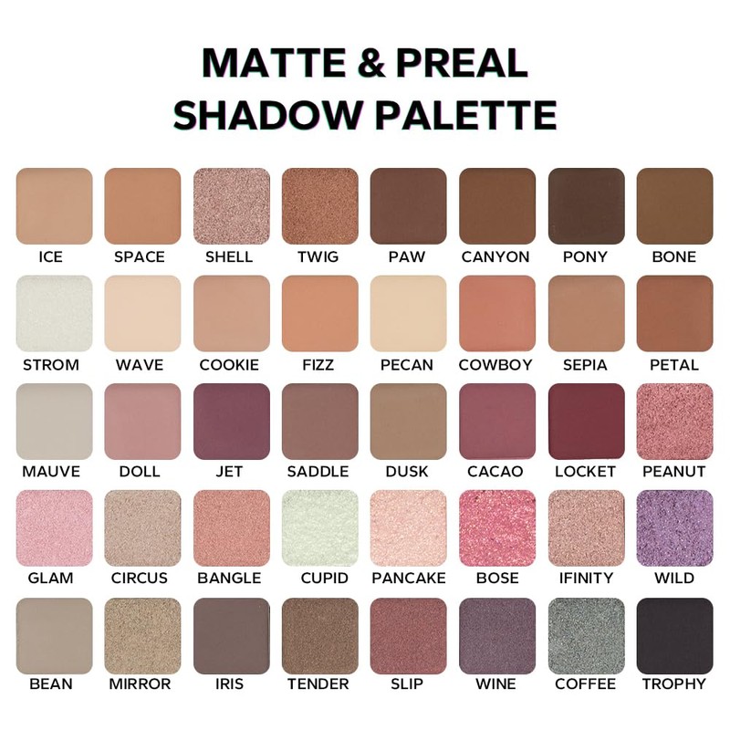40 Colors Shimmer Smokey Eye Shadow Palette Matte Glitter Ultra
