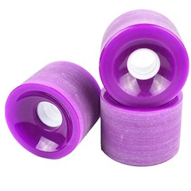 SzBlaZe 70mmx51mm Longboard Wheels 78A Skateboard Wheels Without Bearings (Pack of 4 Pcs) Cruiser Wheels (Purple, 70x51mm)