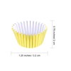 TUPARKA 500 Pcs Gold Mini Metallic Foil Cupcake Liners Baking
