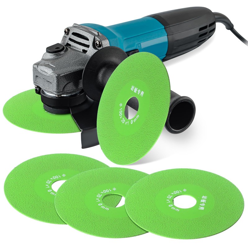 Lothee 5 Pcs Rock Slab Grinding Disc, 4 Inch Glass
