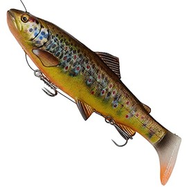 Savage Gear 4D Line Thru Rattle Trout 27.5 cm Rubber Fish Design: Sinking, Weight/Colour: 258 g/Brown Trout UV