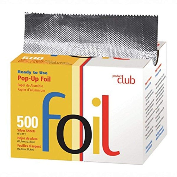 Product Club Ready to Use Foil Sheets, Silver, 5 x 11 Inch, 500 Count