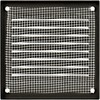 10x10cm Charcoal Air Vent Grille Steel Return Grille Ceiling Side