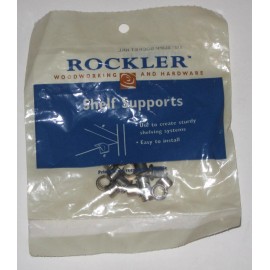 Rockler 1/4" Shelf Support Socket Nickel - Unopened bag of 16 pcs