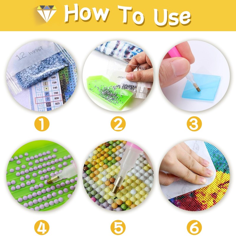 SKRYUIE 5D Butterfly Diamond Art Painting Kit - DIY Diamond