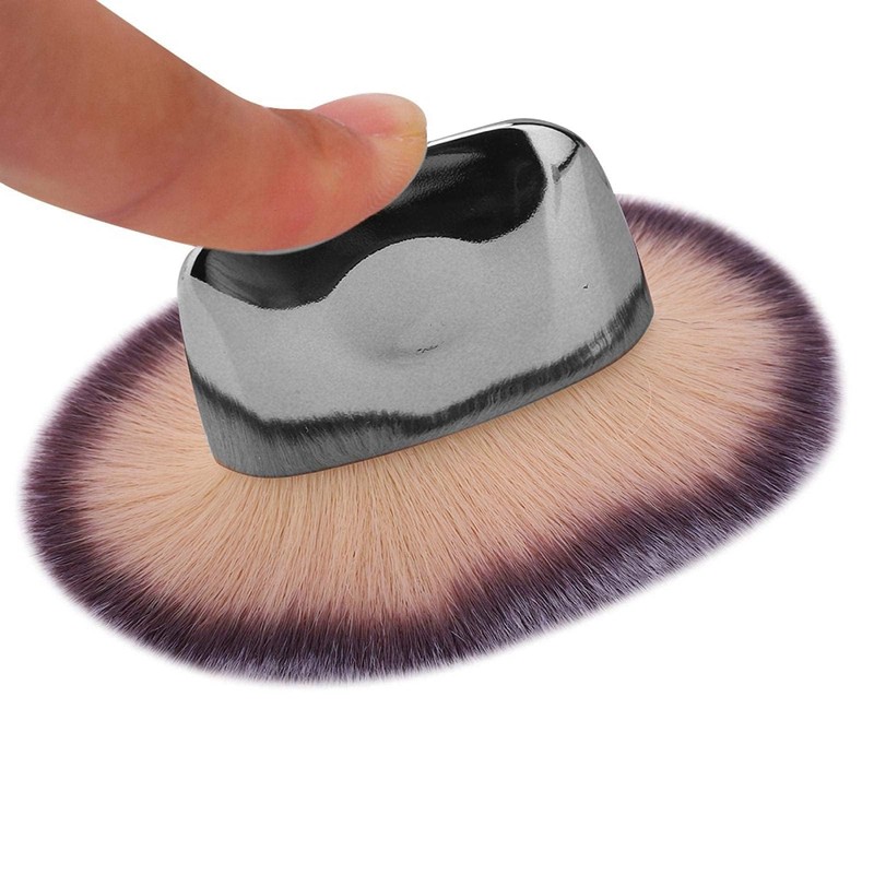 Loose Powder Brush, Flat Arched Soft Fibe Mini Makeup Brush