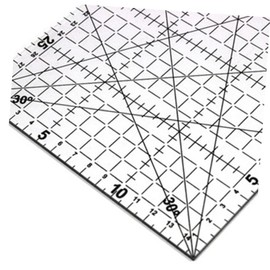 NOLITOY Patchwork Ruler with Double Colored Grid Lines Non-Slip Quilter's Tool for Precision Cutting and Sewing Projects