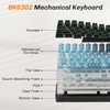 Taiahiro Clear Keyboard Wireless Creamy Mechanical Gaming Keyboard, 100 Keys