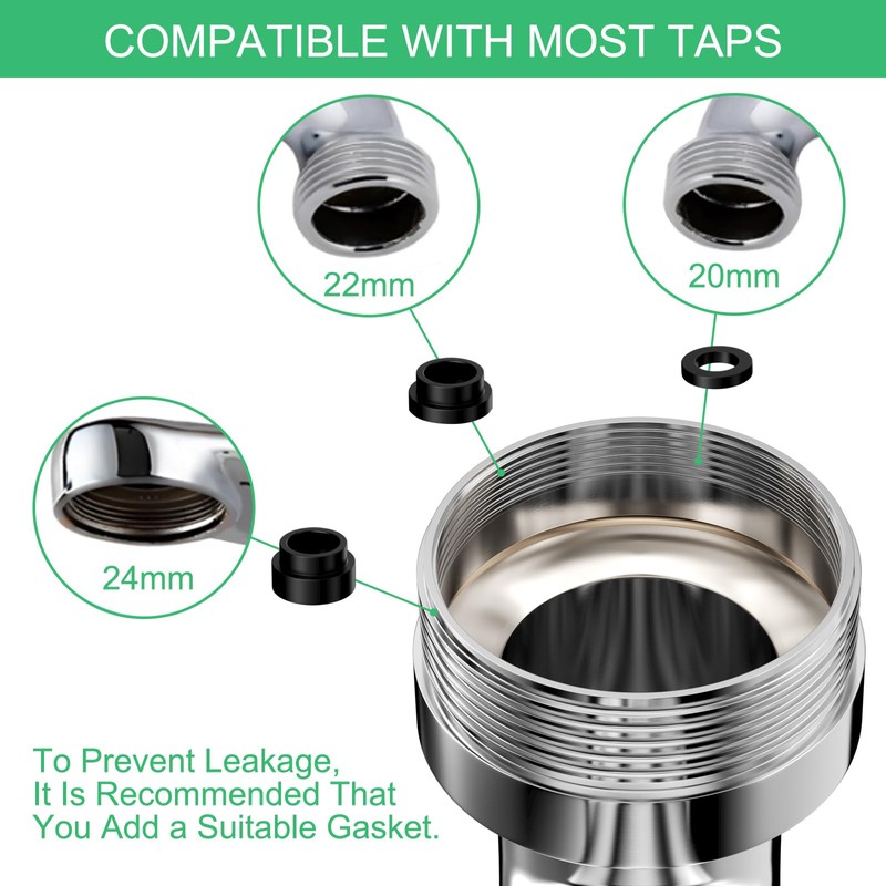 Ghazpmuk Tap Attachment, Rotating Tap Attachment, 1080° Rotating Multifunctional Extension
