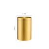 Ushinelit Brass Tea Canister, Small Portable Caddy Storage Container for